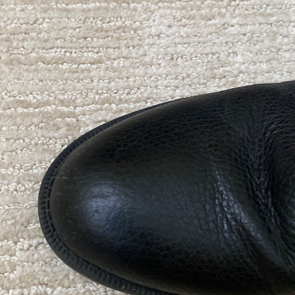 Women’s Nine West Hanzil Pebbled Black Leather Ankle Boots, Size 7M - Picture 9 of 10
